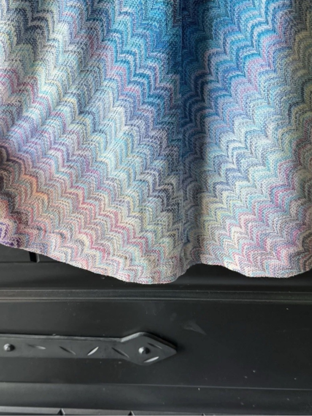 Missoni Multicolor Chevron Knit Dress in Blue and Purple Tones - Picture 8 of 10